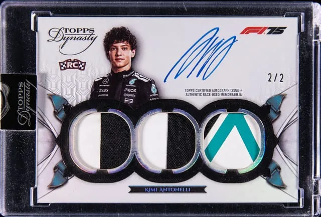 Kimi Antonelli 2025 Topps Dynasty F1 Black /2 Sale