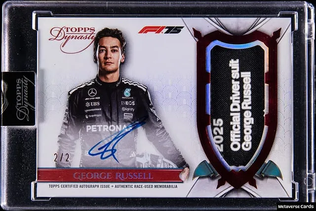 2025 Topps Dynasty F1 George Russell Patch Auto #2/2