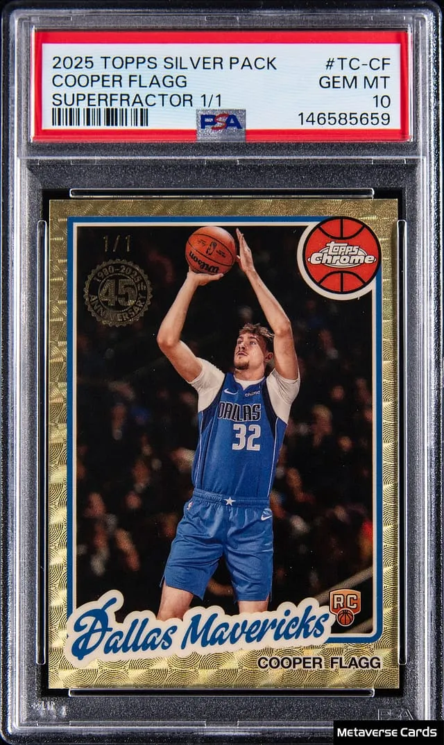 Cooper Flagg 1/1 SuperFractor Rookie Sells for $671K