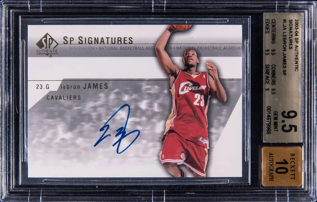 LeBron 2003-04 SP Authentic Auto BGS 9.5 Sells for $14K