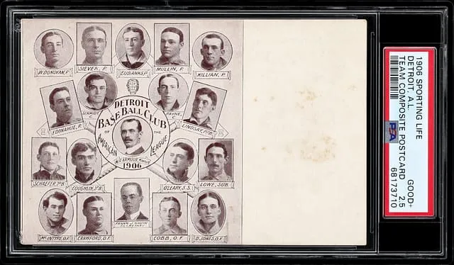 1906–07 Ty Cobb W601 Sporting Life Rookie Sells