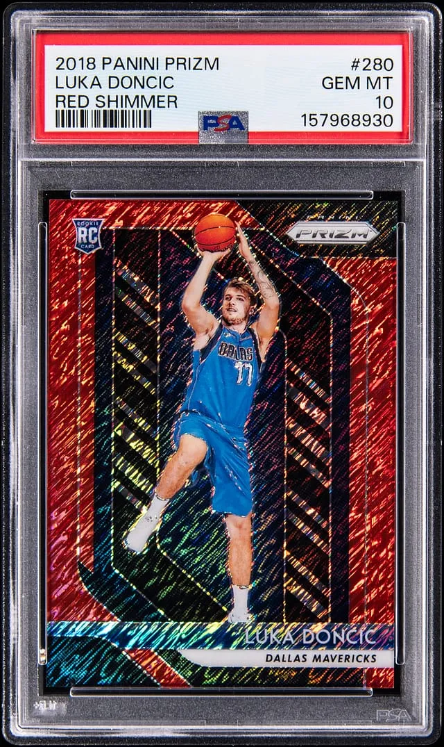 Luka Doncic Prizm Red Shimmer /7 PSA 10 Sells for $701K