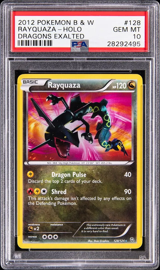 2012 Dragons Exalted Rayquaza PSA 10 Sells for $40K