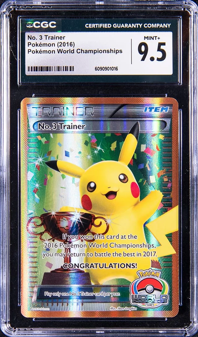 2016 No. 3 Trainer Pikachu CGC 9.5 Sells for $27.9K
