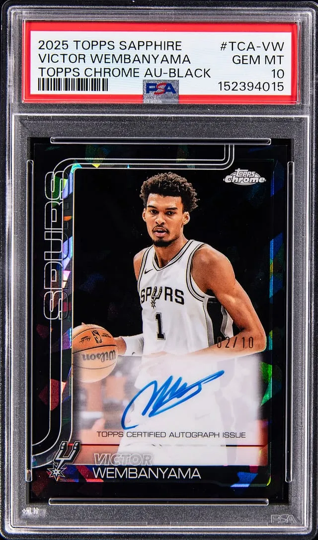 Victor Wembanyama Sapphire Auto /10 Sells for $814K